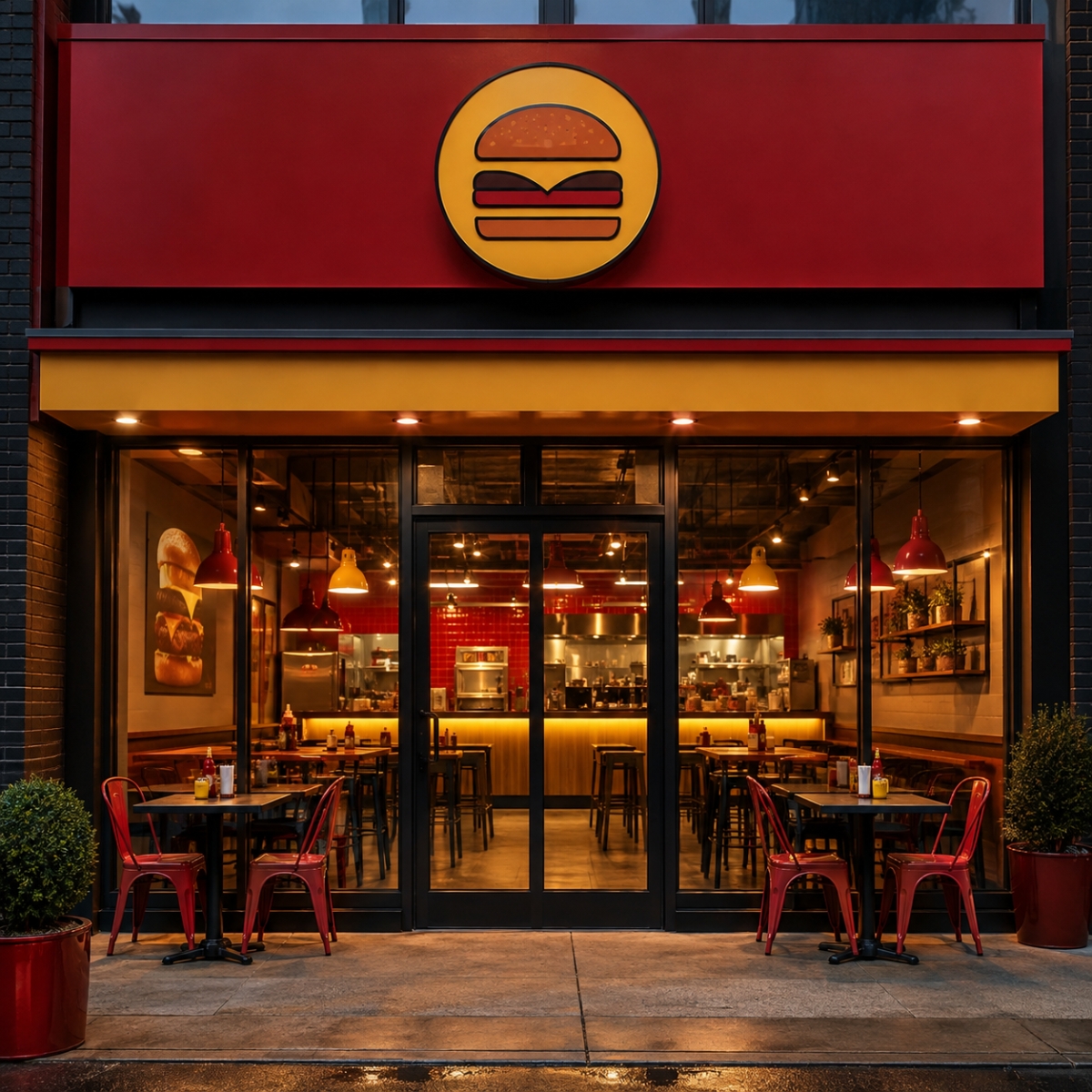 ハンバーガーショップ